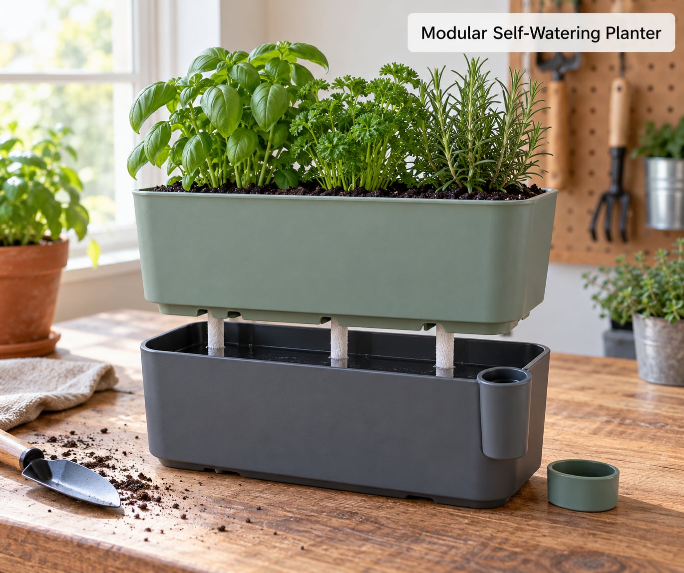 Modular Self-Watering Planter