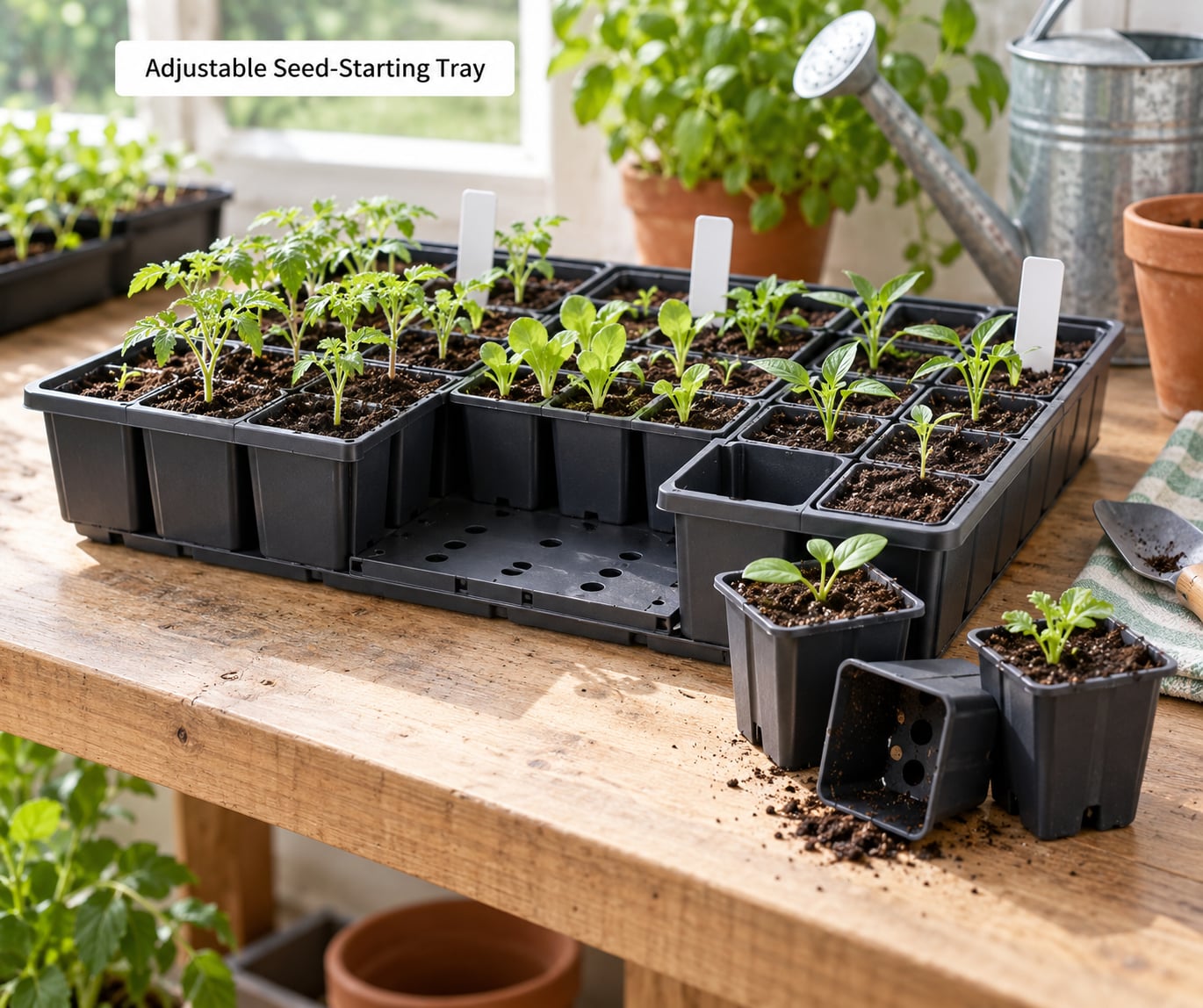 Adjustable Seed-Starting Tray