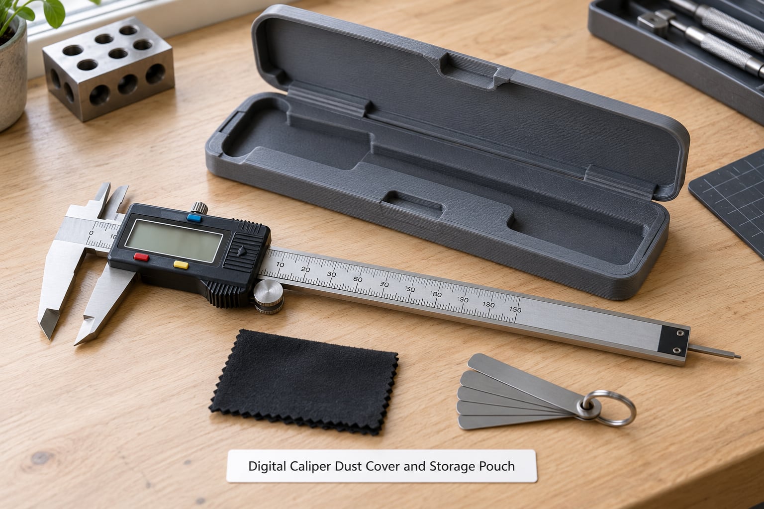 Digital Caliper Dust Cover and Storage Pouch