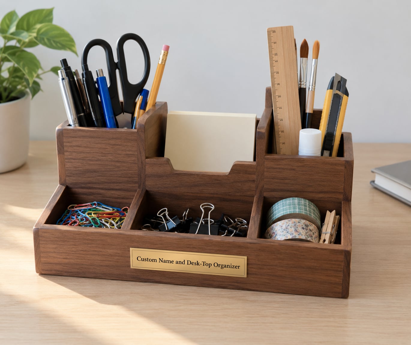 Custom Name and Desk-Top Organizer