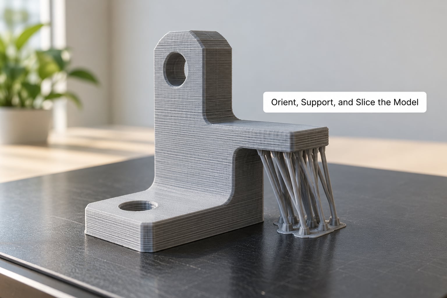 Orient, Support, and Slice the Model