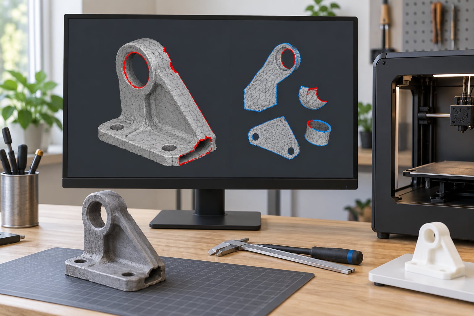 meshlab basics for preparing printable models
