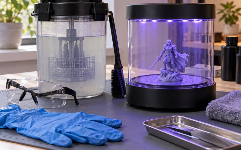 How to Wash and Cure Resin Prints Safely (2026)