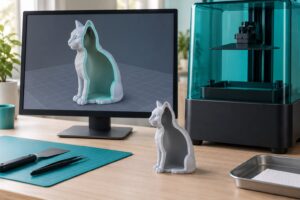 how to hollow a model for resin printing