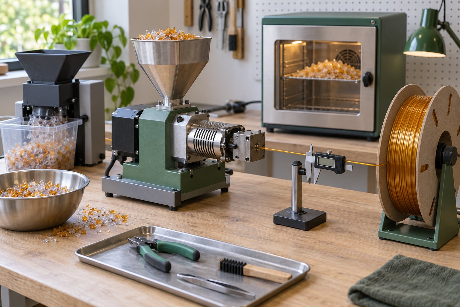 how to make filament from plastic waste