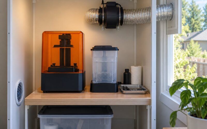Resin Printer Vented Enclosure Setup (2026): Safe Odor Control