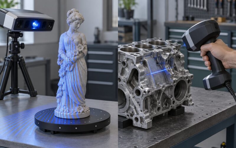 Structured Light vs Laser 3D Scanning: Which Is Better? (2026)