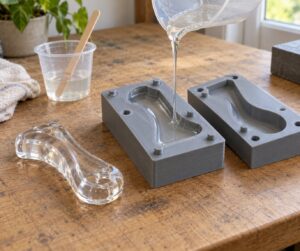 how to cast resin from 3d printed molds