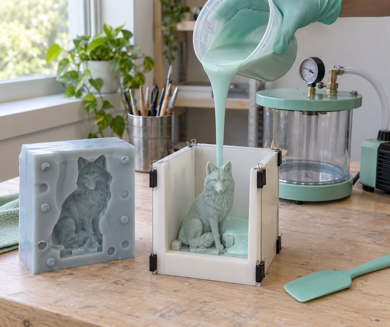 how to make silicone molds from 3d prints