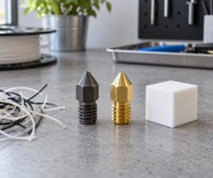 hardened steel vs brass nozzle which to use