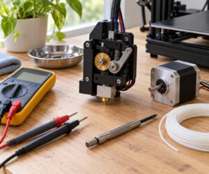 how to diagnose a failing extruder motor
