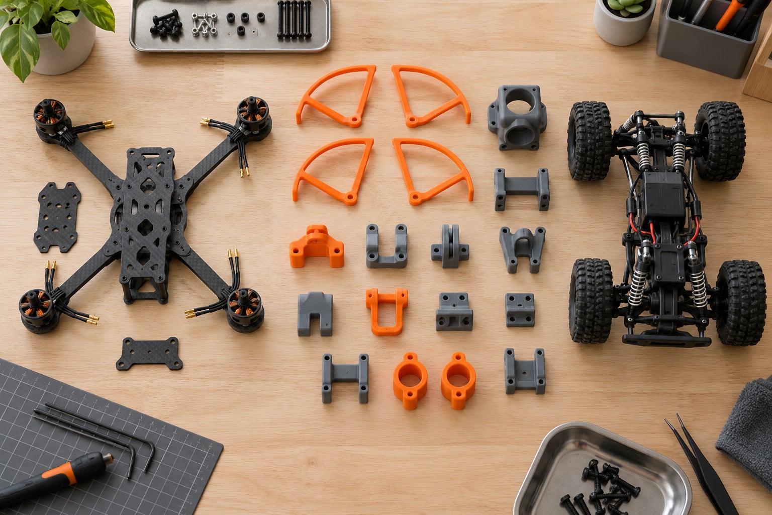 3d printing for drones and rc models