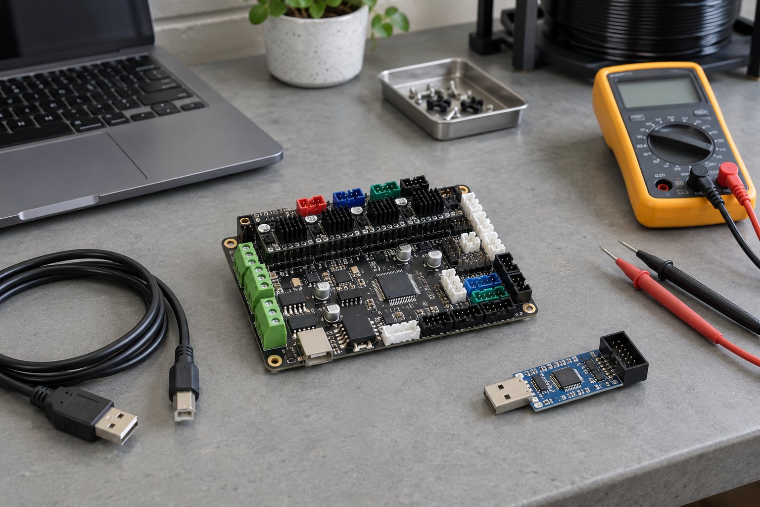 how to flash firmware on a 3d printer board