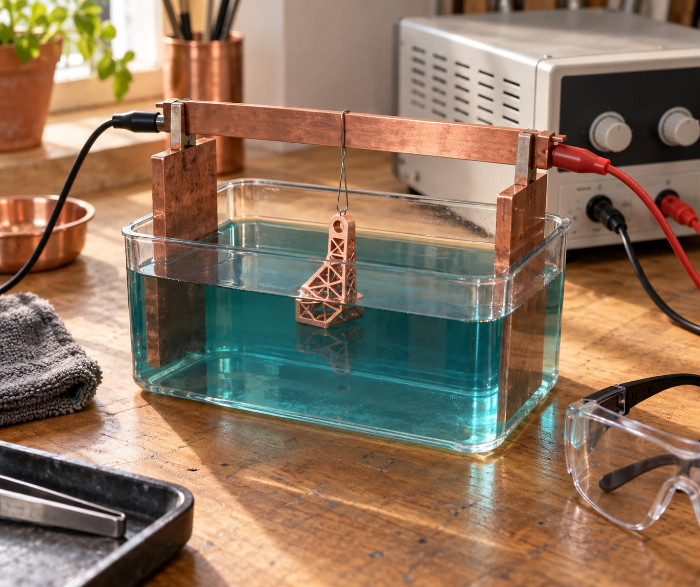 how to electroplate 3d printed parts