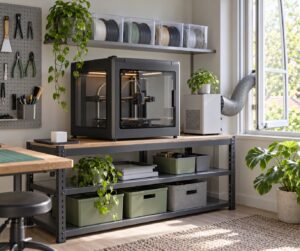 how to set up a 3d printing workspace at home