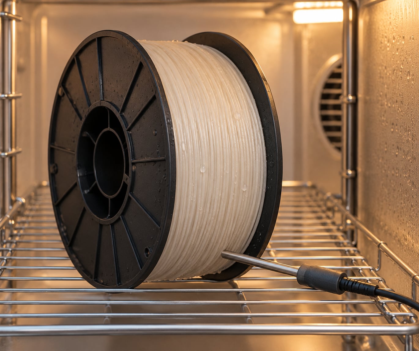 how to dry wet filament at home