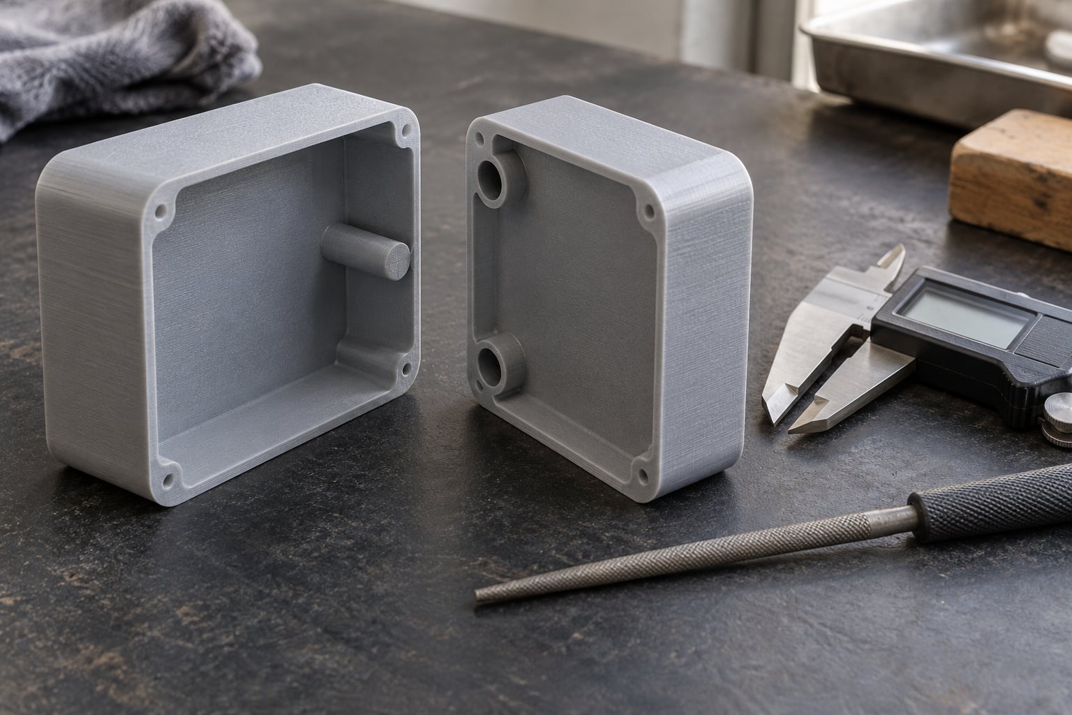 how to align split parts with dowel pins
