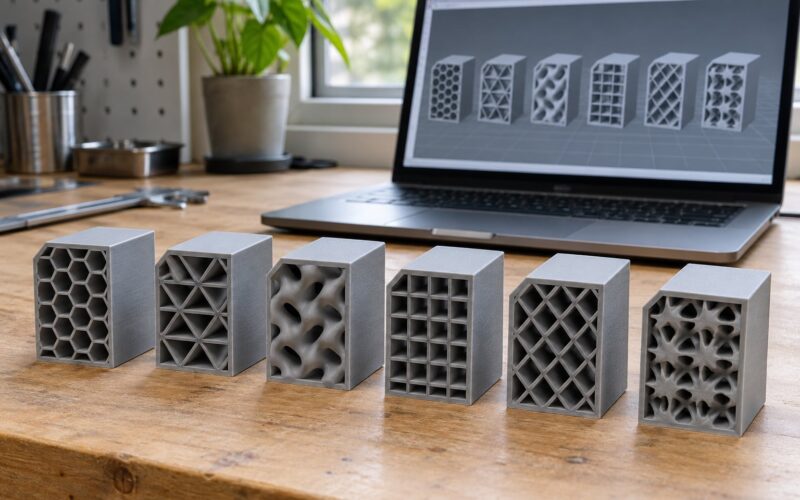 Infill Patterns Compared for Strength and Print Time 2026