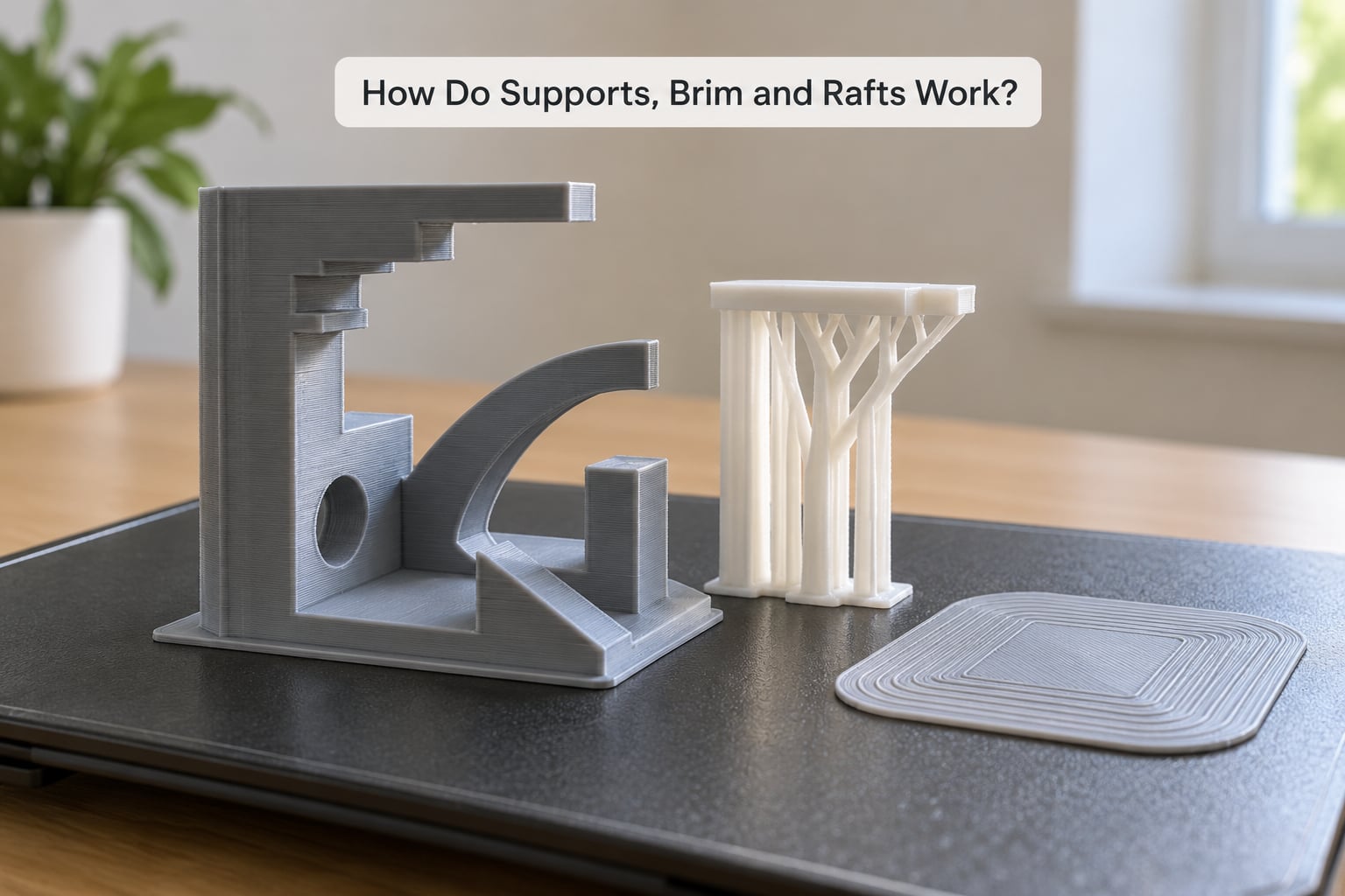 How Do Supports, Brim and Rafts Work?