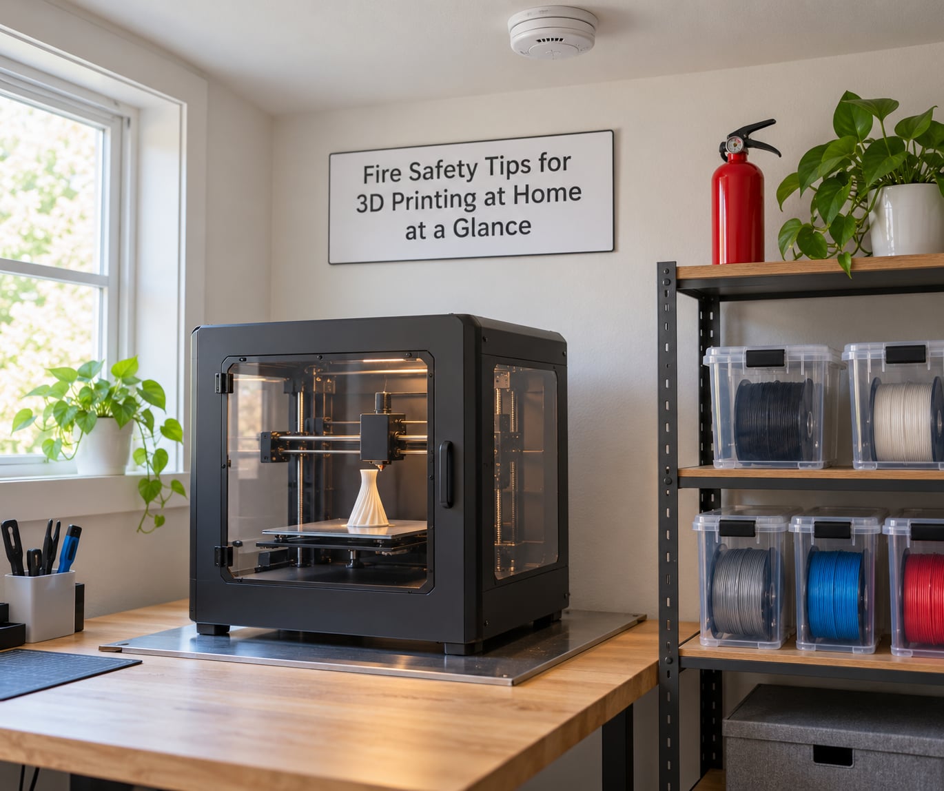 Fire Safety Tips for 3D Printing at Home at a Glance