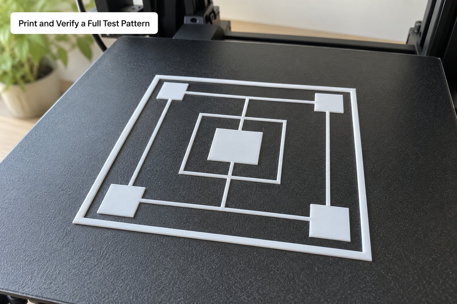 Print and Verify a Full Test Pattern