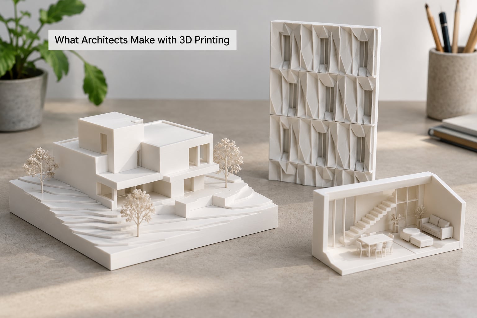 What Architects Make with 3D Printing