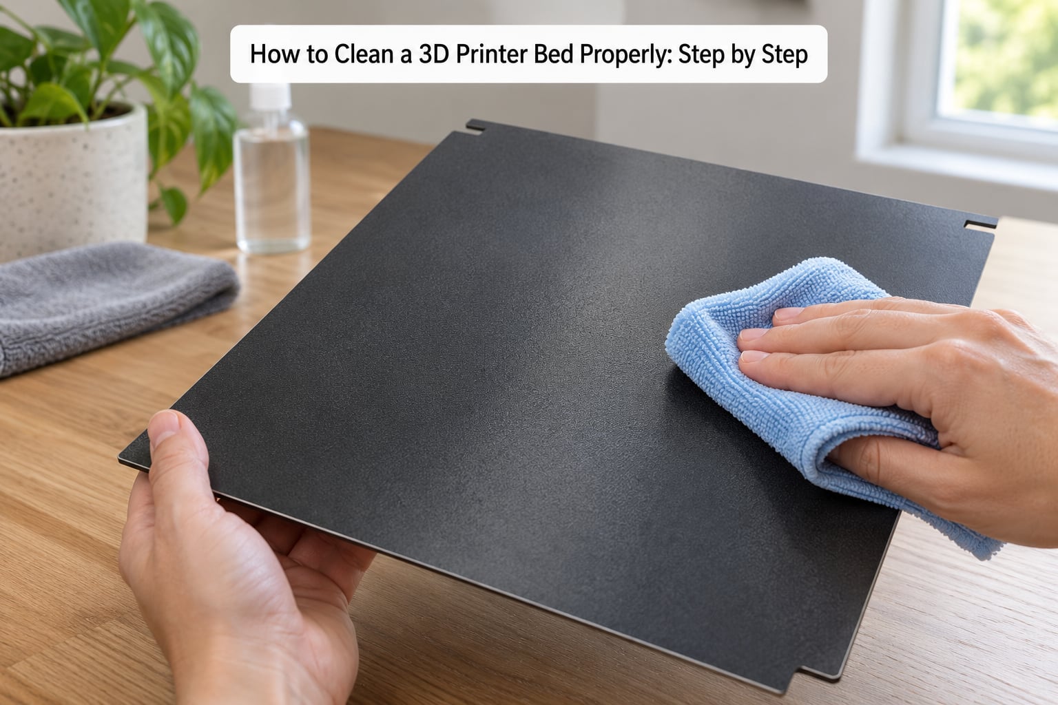 How to Clean a 3D Printer Bed Properly: Step by Step
