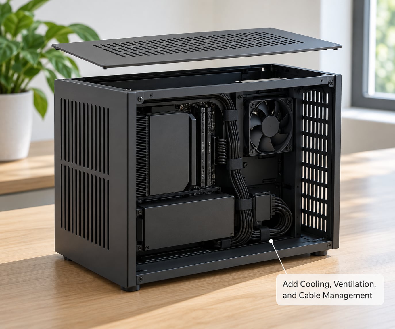 Add Cooling, Ventilation, and Cable Management