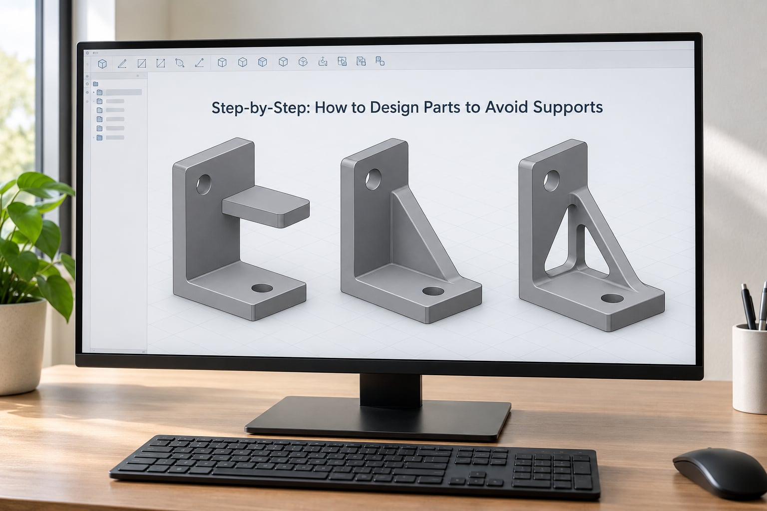 Step-by-Step: How to Design Parts to Avoid Supports