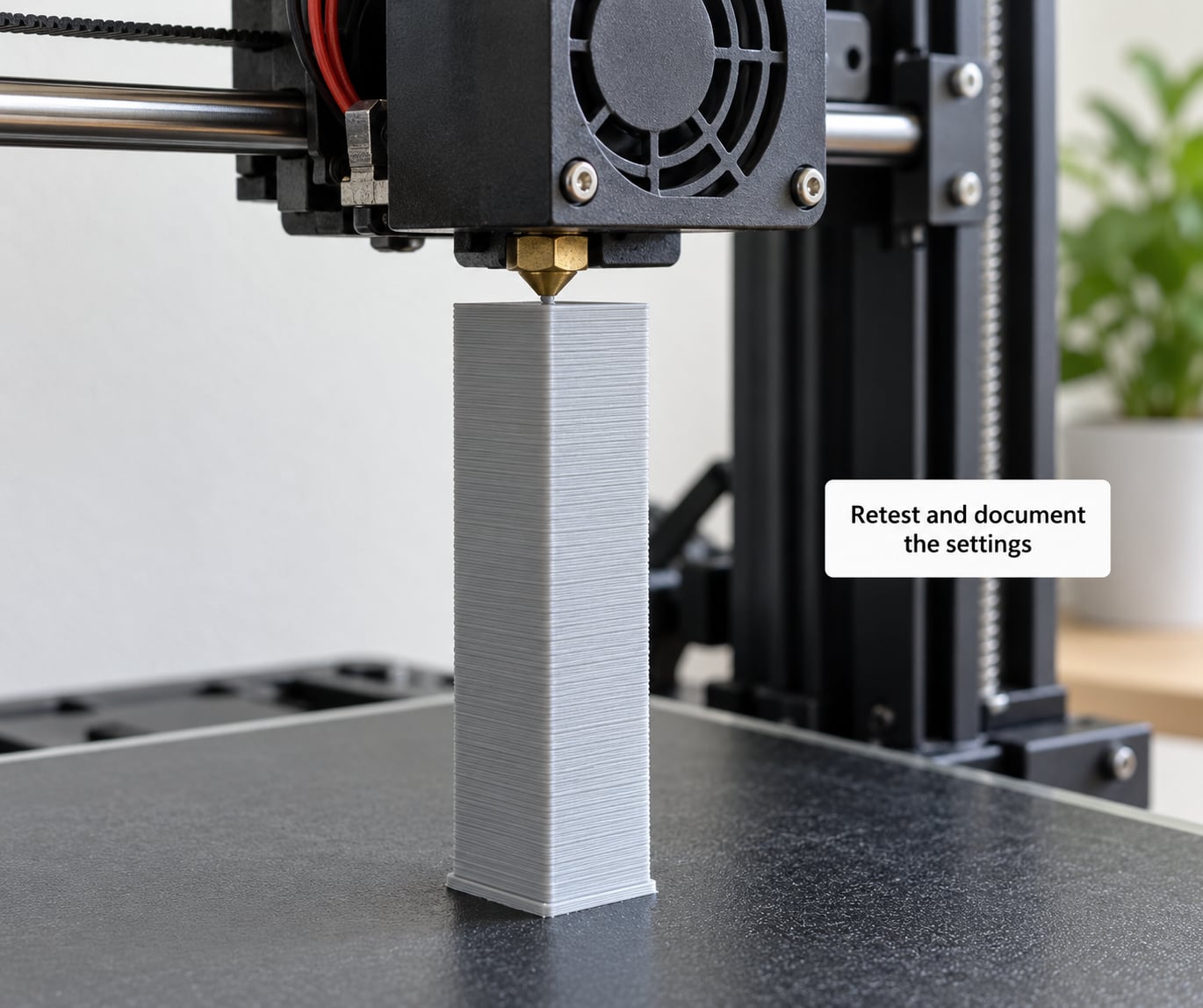 Retest and document the settings