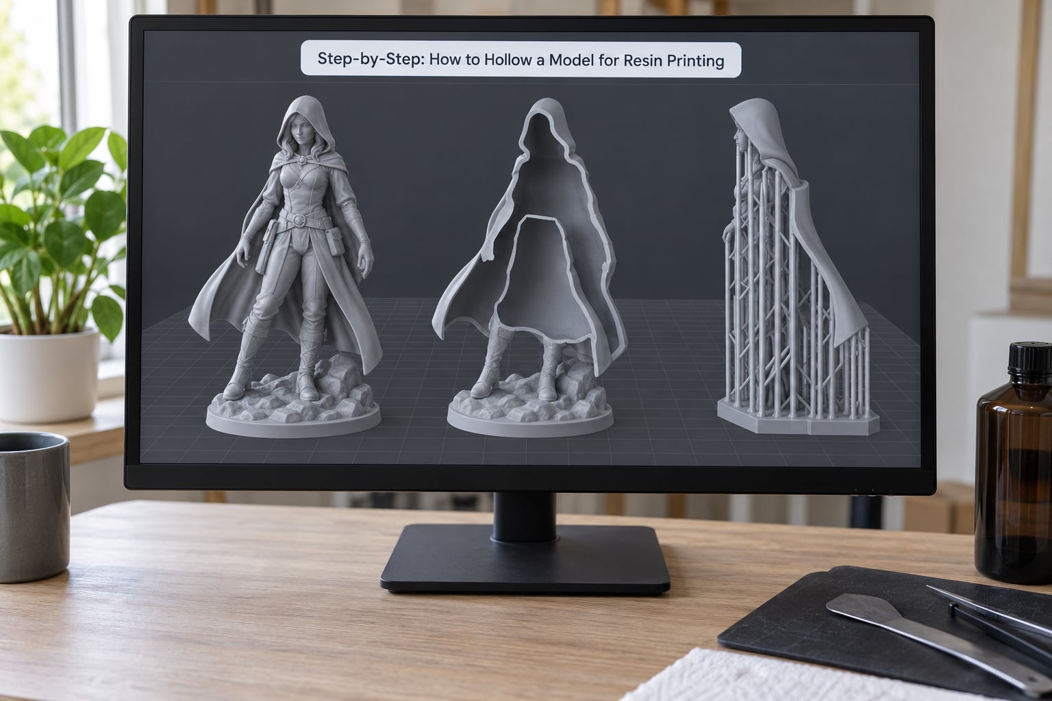 Step-by-Step: How to Hollow a Model for Resin Printing