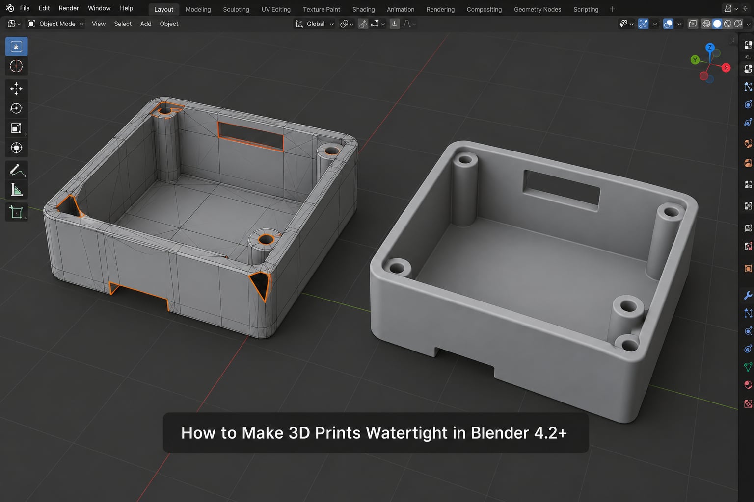 How to Make 3D Prints Watertight in Blender 4.2+