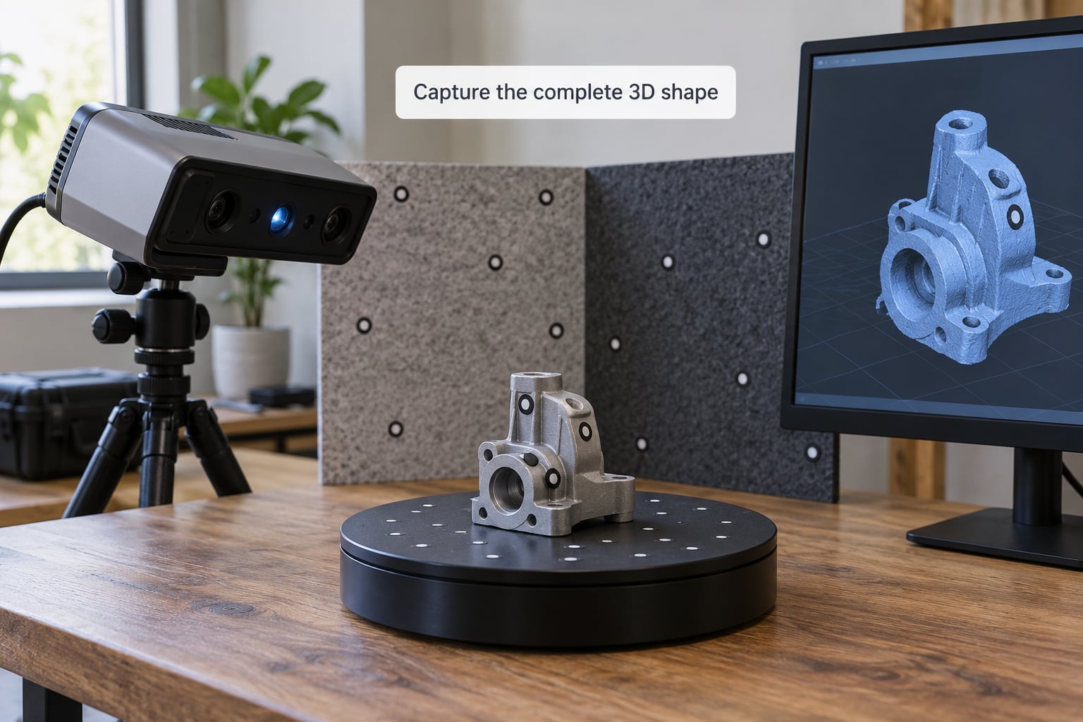 Capture the complete 3D shape