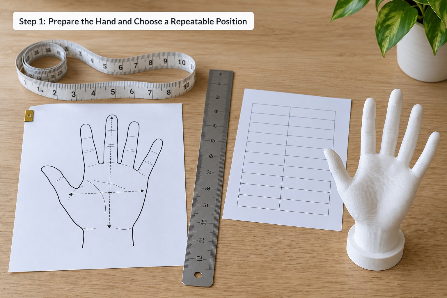 Step 1: Prepare the Hand and Choose a Repeatable Position