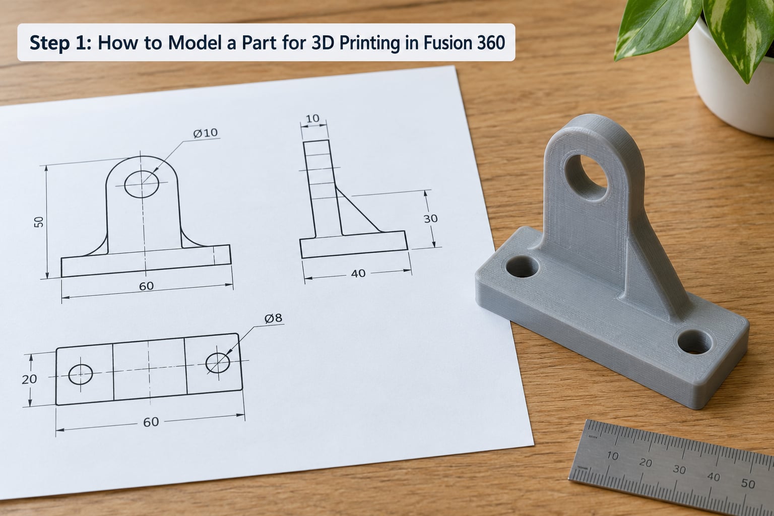 Step 1: How to Model a Part for 3D Printing in Fusion 360