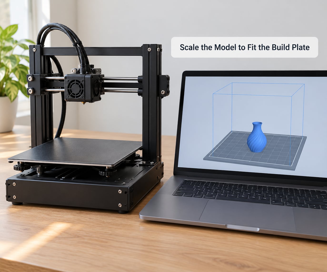 Scale the Model to Fit the Build Plate