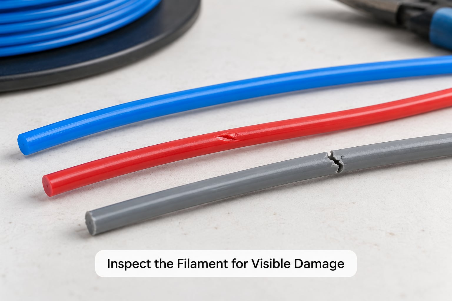 Inspect the Filament for Visible Damage