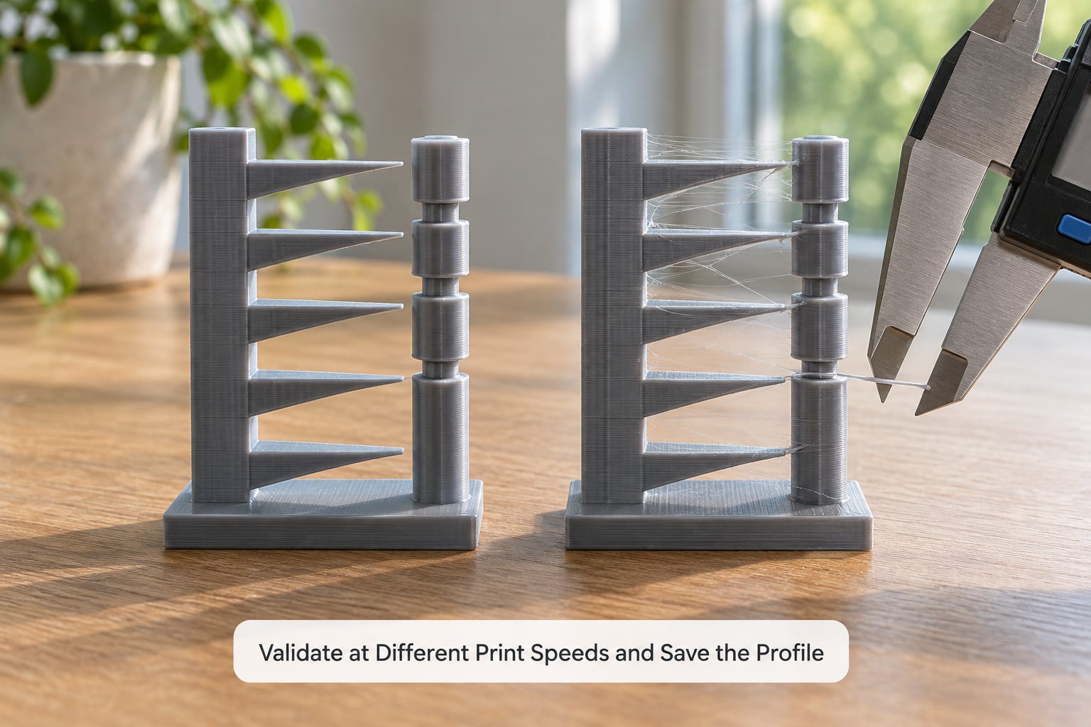 Validate at Different Print Speeds and Save the Profile