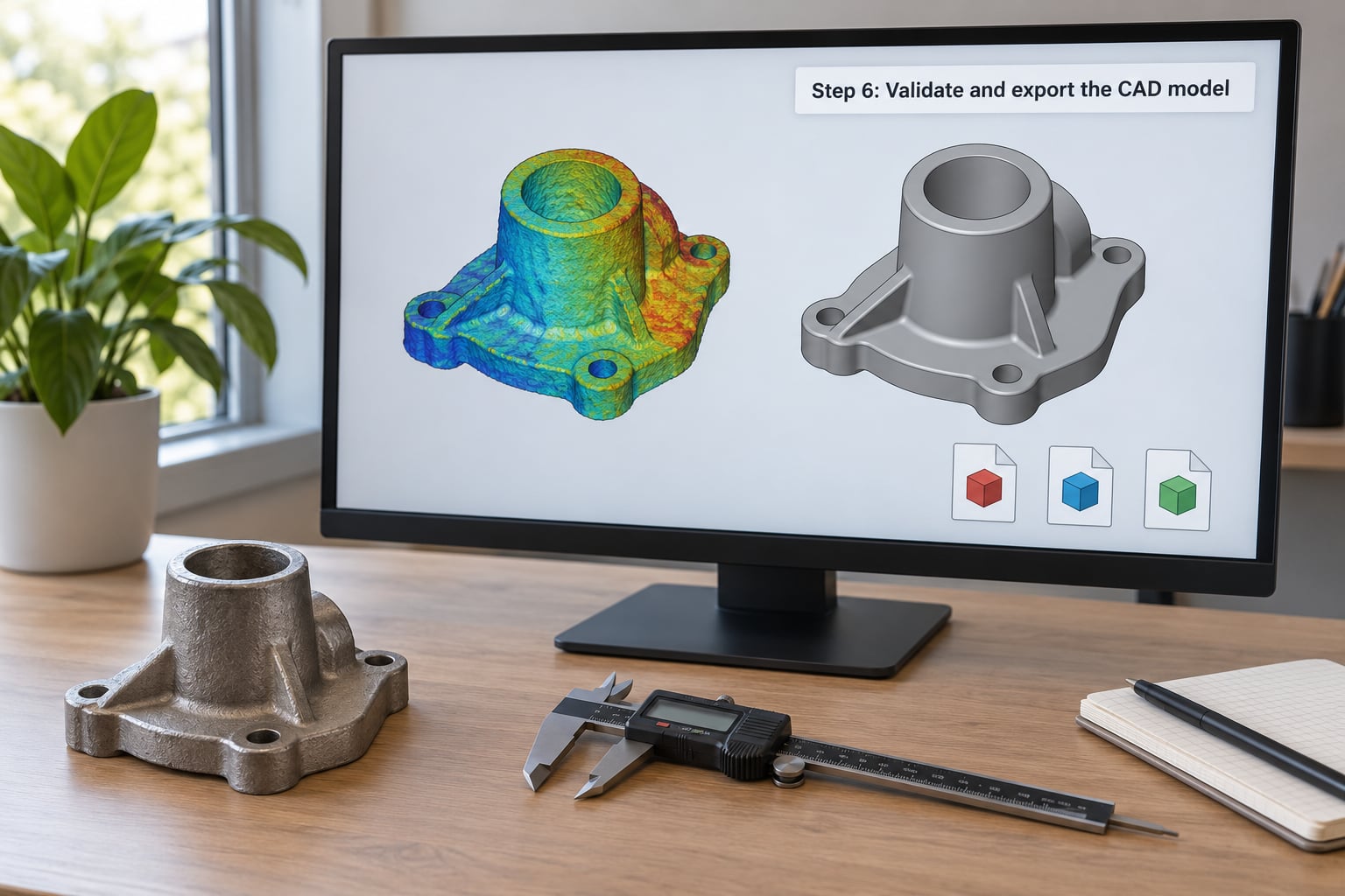 Step 6: Validate and export the CAD model