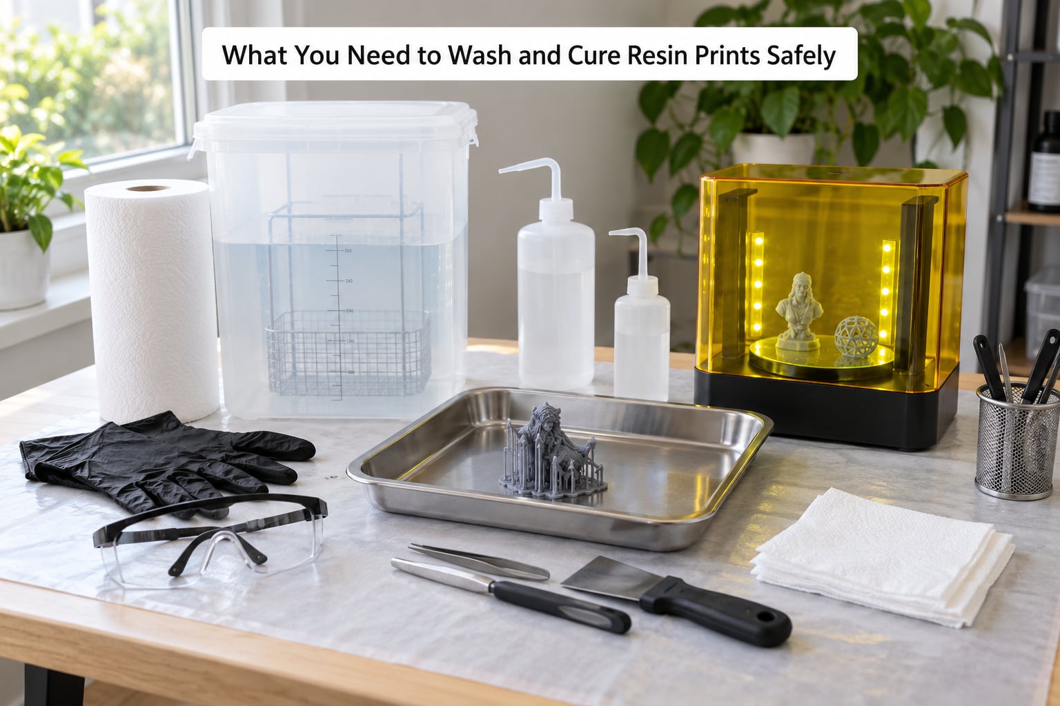 What You Need to Wash and Cure Resin Prints Safely