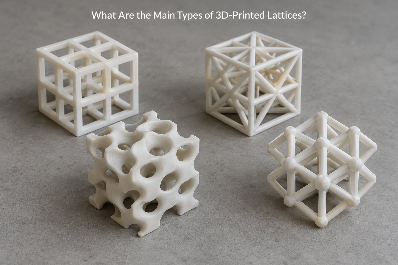 What Are the Main Types of 3D-Printed Lattices?