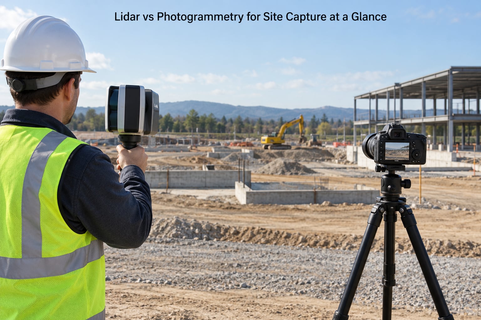 Lidar vs Photogrammetry for Site Capture at a Glance