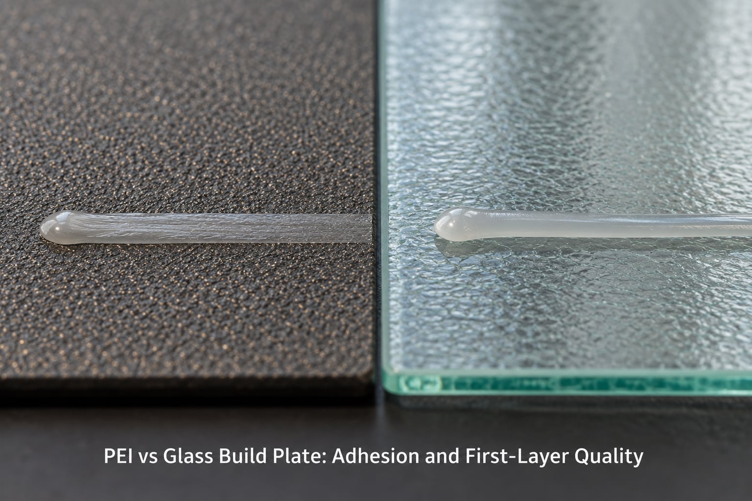 PEI vs Glass Build Plate: Adhesion and First-Layer Quality