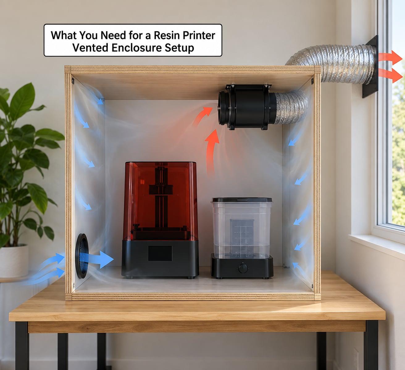 What You Need for a Resin Printer Vented Enclosure Setup