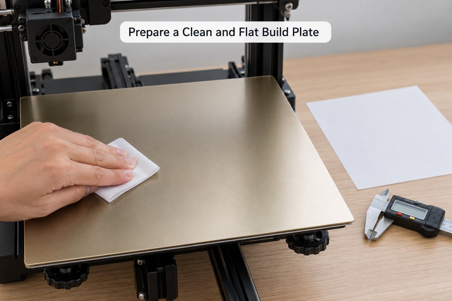 Prepare a Clean and Flat Build Plate