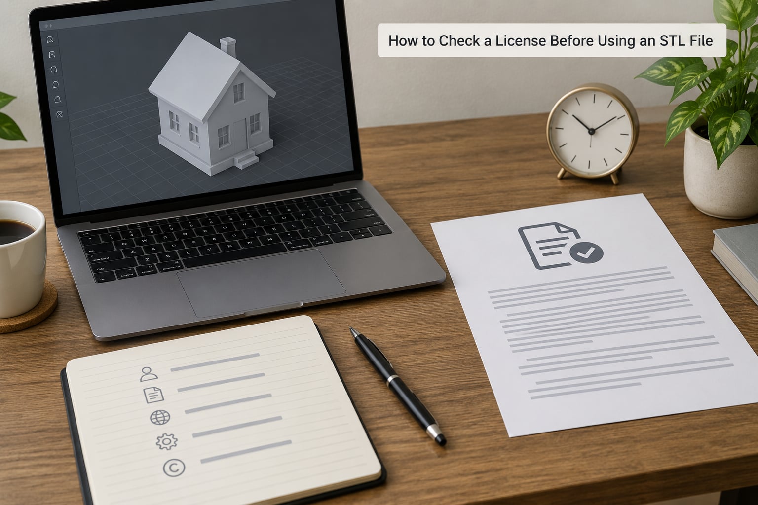 How to Check a License Before Using an STL File