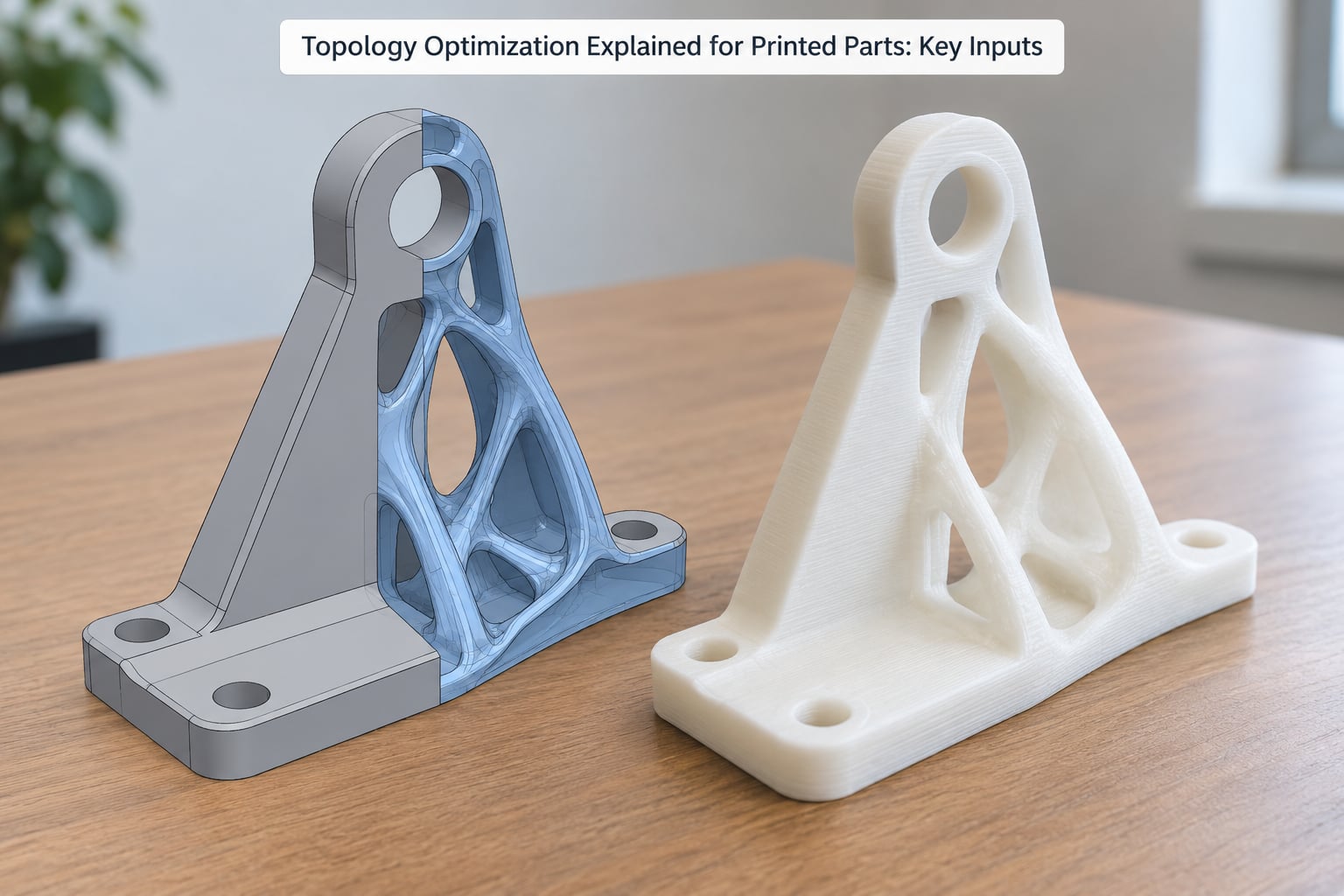 Topology Optimization Explained for Printed Parts: Key Inputs