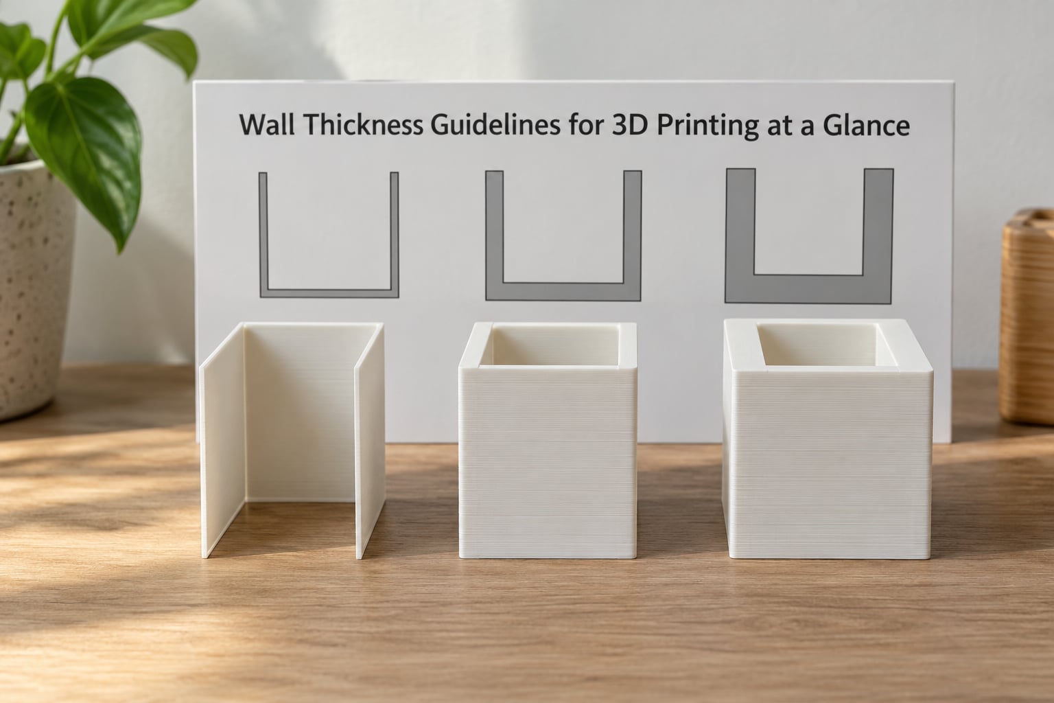 Wall Thickness Guidelines for 3D Printing at a Glance