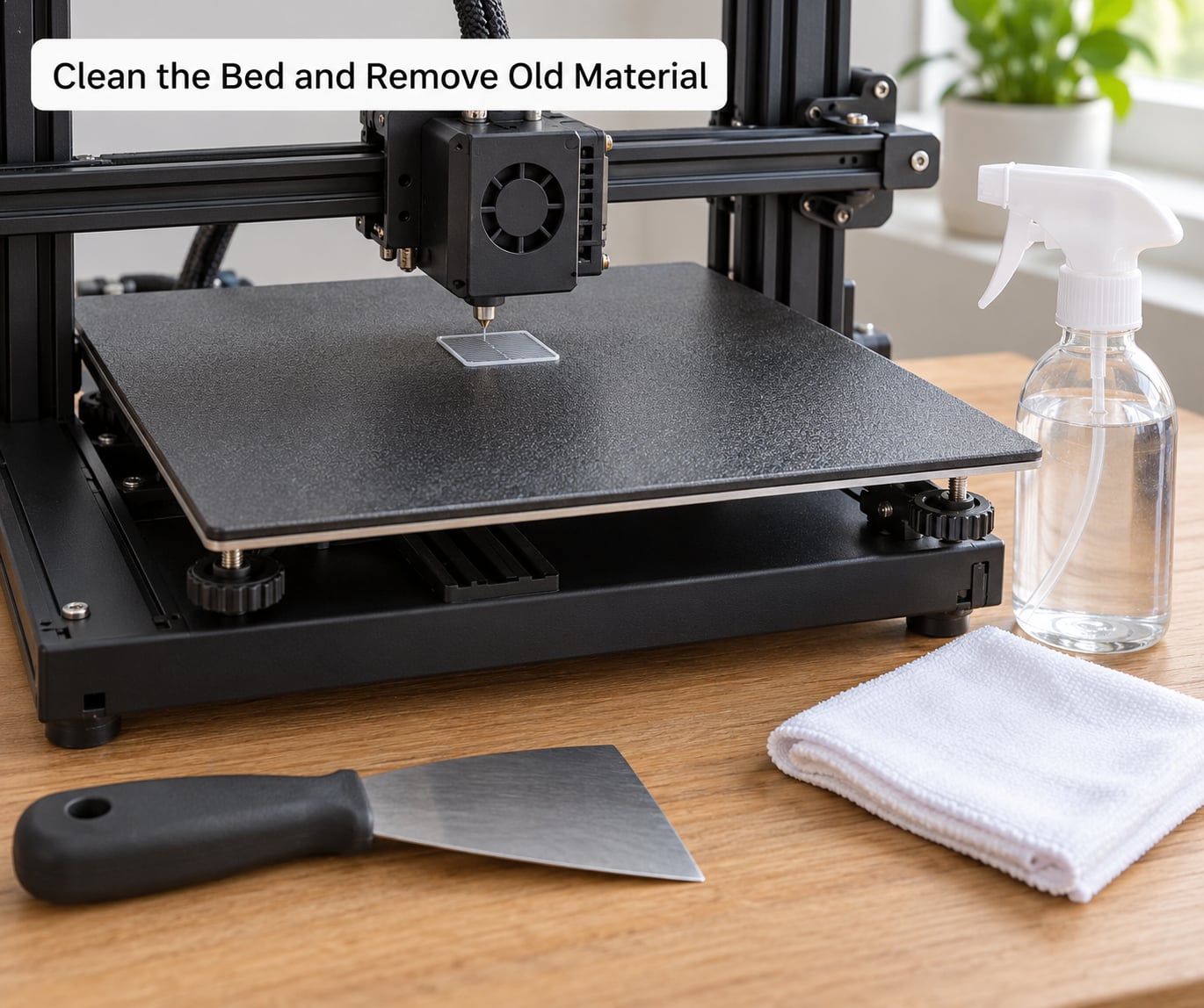 Clean the Bed and Remove Old Material