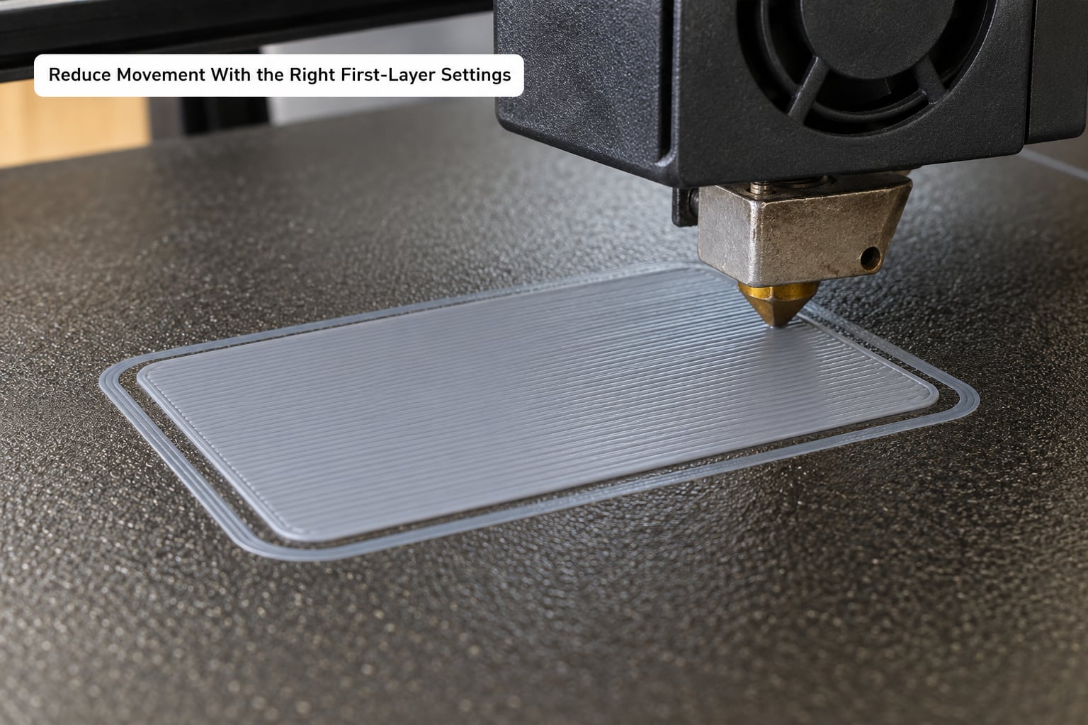 Reduce Movement With the Right First-Layer Settings